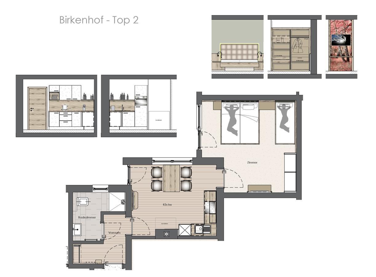 Birkenhof Apartment Цел ам Цилер Екстериор снимка