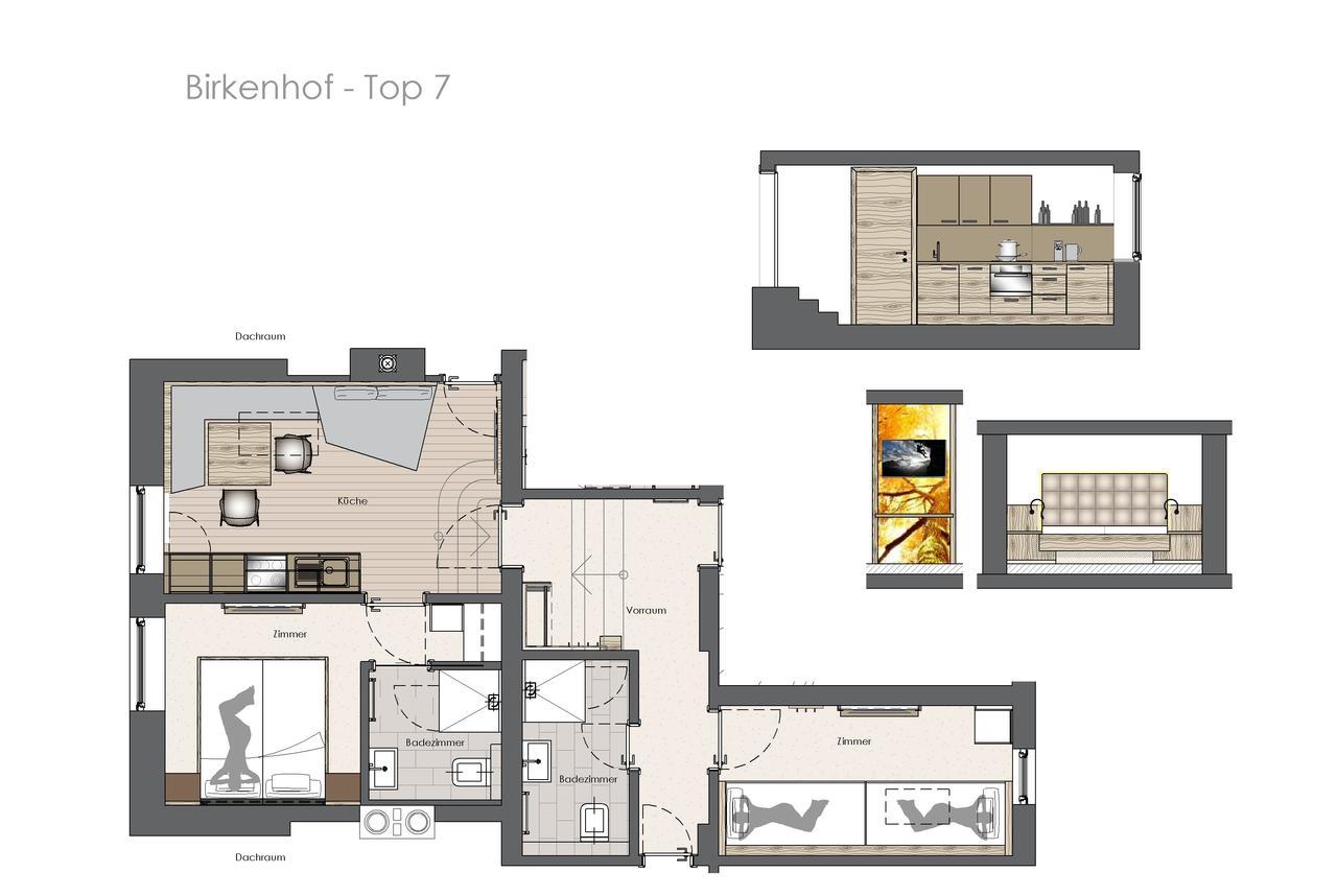 Birkenhof Apartment Цел ам Цилер Екстериор снимка