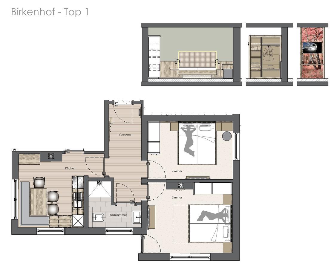 Birkenhof Apartment Цел ам Цилер Екстериор снимка